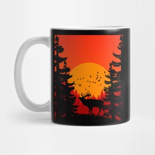 deer in the forest Mug